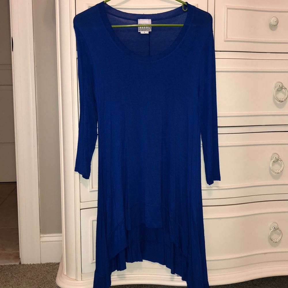 Blue Quarter Sleeve Blous